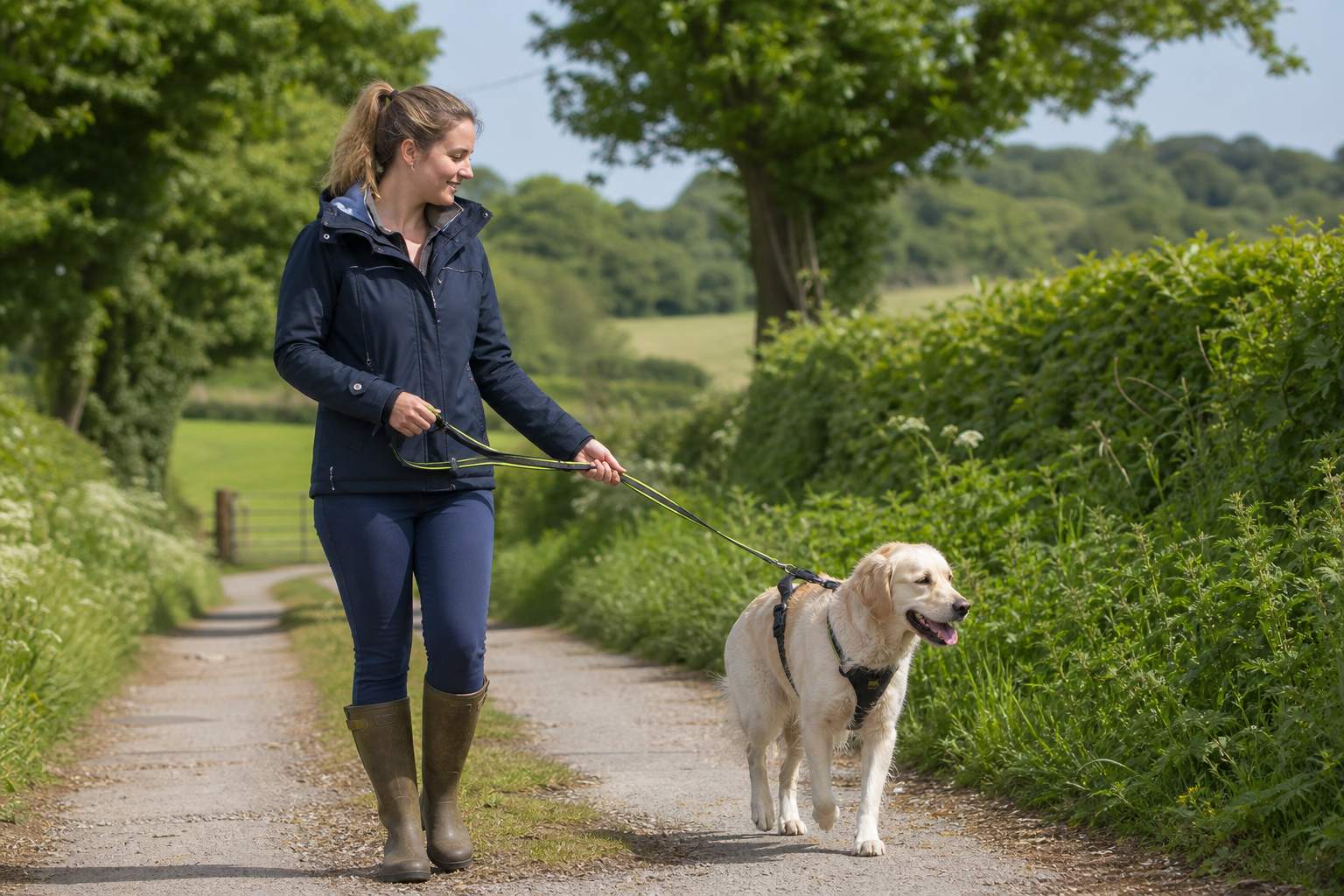 No-Pull Dog Leads: Training Tips for Calmer Countryside Walks