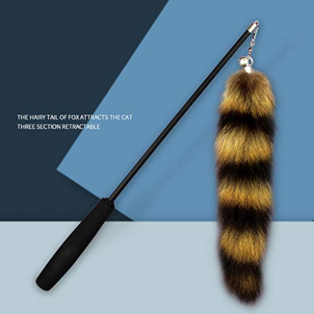 Interactive Cat Wand Teaser Toy – Feather & String Catcher for Cats & Kittens