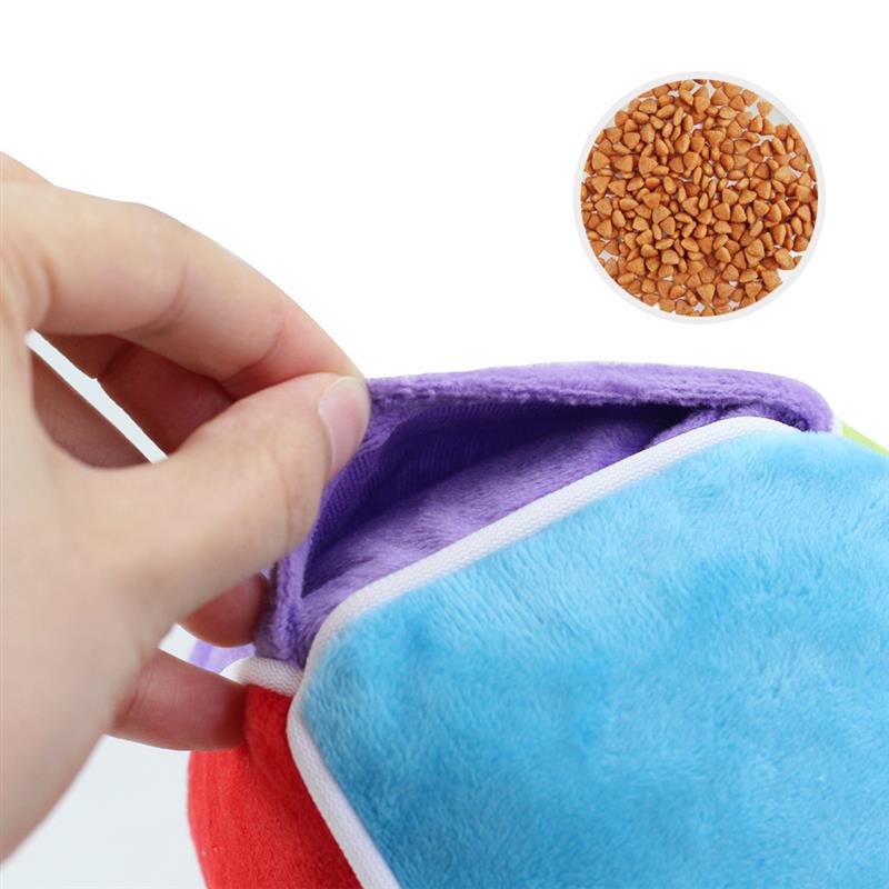 Pet Snuffle Cube Treat Toy – Plush Enrichment Puzzle for Dogs & Cats