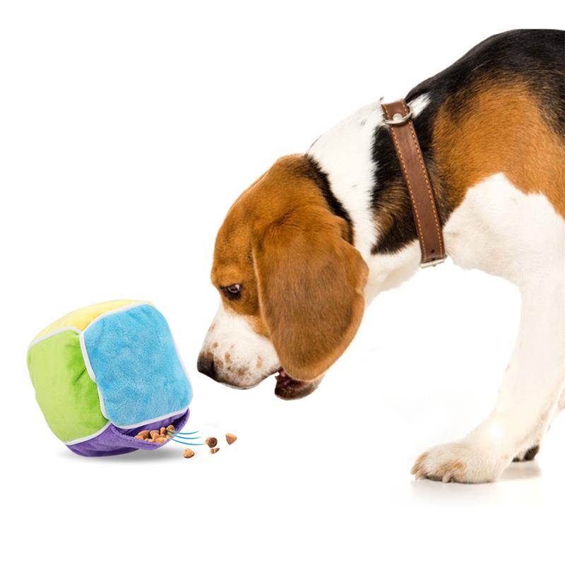 Pet Snuffle Cube Treat Toy – Plush Enrichment Puzzle for Dogs & Cats