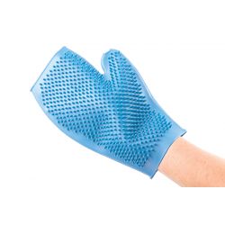 Ancol Ergo Dog Grooming Glove – De-Shedding Massage Glove for Short & Medium Coats