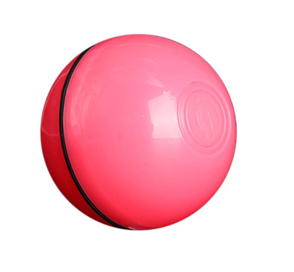 360° LED Rolling Cat Toy Ball – USB Rechargeable Interactive Ball with Catnip & Feathers
