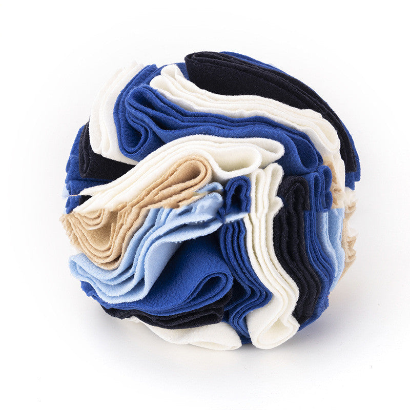 Dog Snuffle Ball – Polar Fleece Sniffing Puzzle Toy for Dogs & Cats