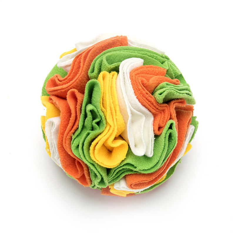 Dog Snuffle Ball – Polar Fleece Sniffing Puzzle Toy for Dogs & Cats