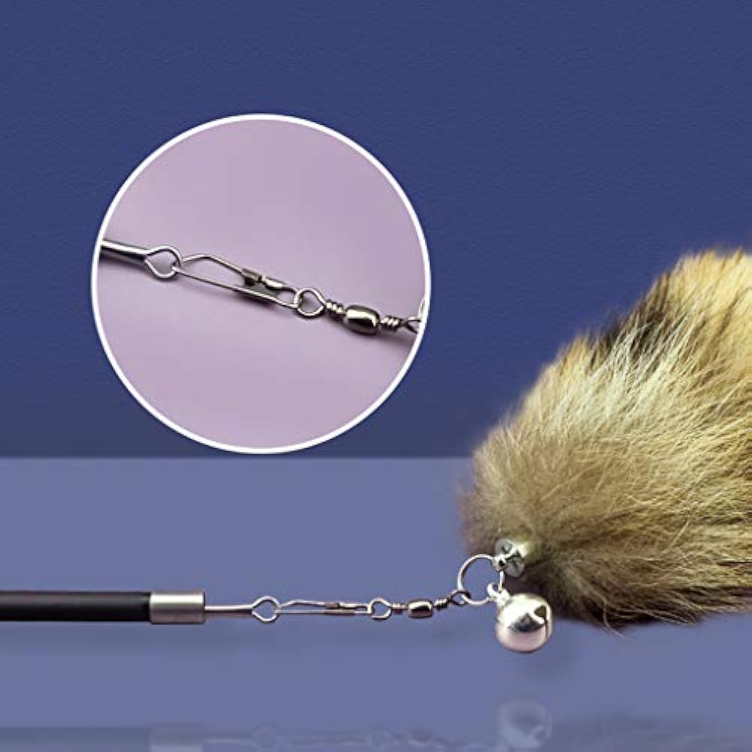 Interactive Cat Wand Teaser Toy – Feather & String Catcher for Cats & Kittens