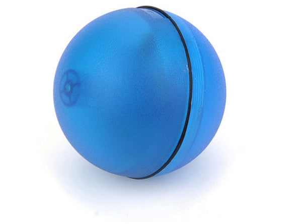 360° LED Rolling Cat Toy Ball – USB Rechargeable Interactive Ball with Catnip & Feathers