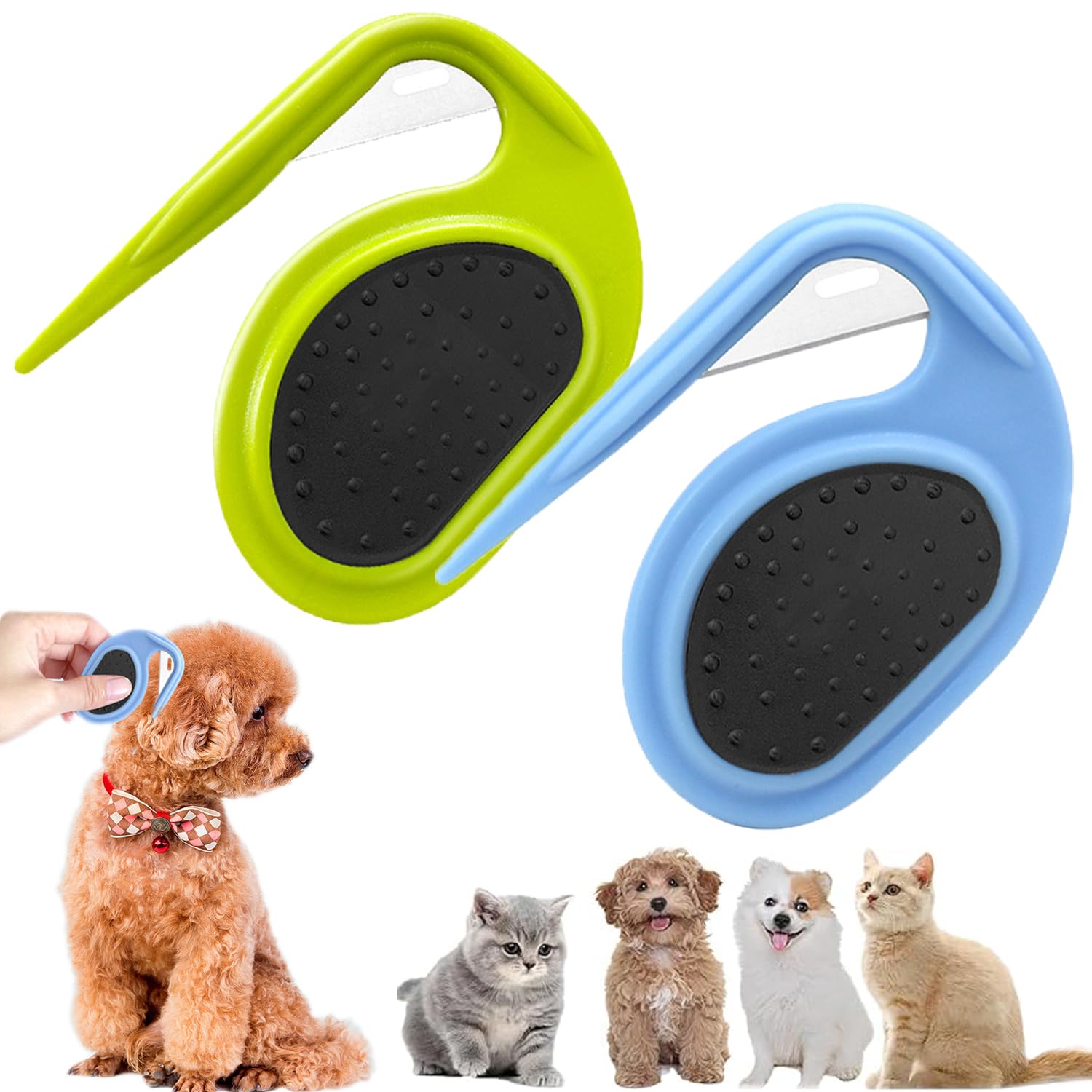 3-in-1 Pet Dematting & Grooming Comb – Detangling Brush for Dogs & Cats