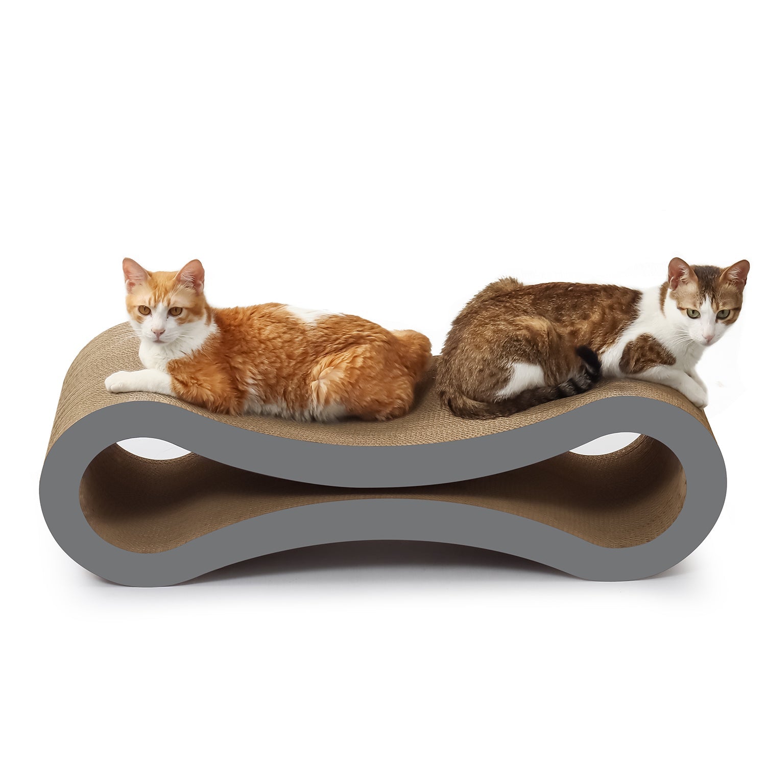 Ultimate Cat Scratcher Lounge – Cardboard Scratching Pad with Organic Catnip