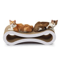 Ultimate Cat Scratcher Lounge – Cardboard Scratching Pad with Organic Catnip