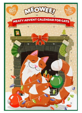 Meowee Advent Calendar for Cats – Christmas Treat Countdown 36g