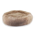 Ancol Super Plush Donut Dog Bed 50cm – Cosy Oatmeal Calming Bed