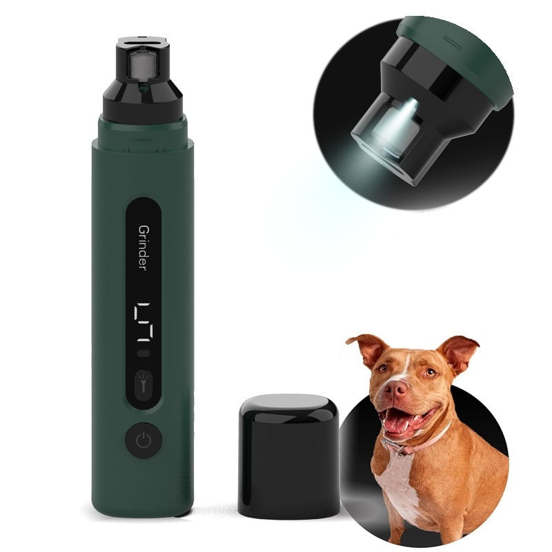 Electric Pet Nail Grinder — Quiet, Rechargeable & 5-Speed | Happy Tails