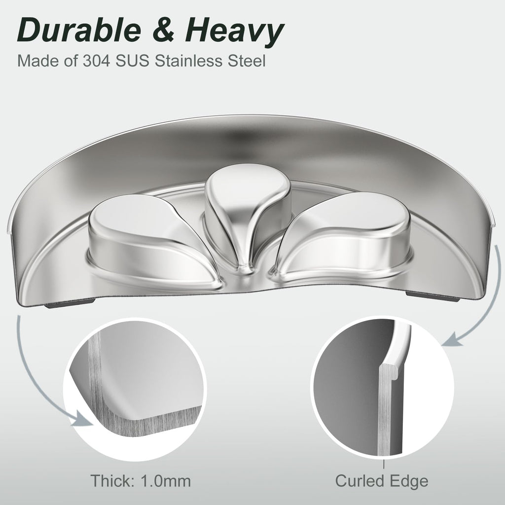 Feedoo Slow Feeder Dog Bowl – Stainless Steel, Non-Slip, Dishwasher Safe (2 Pack)
