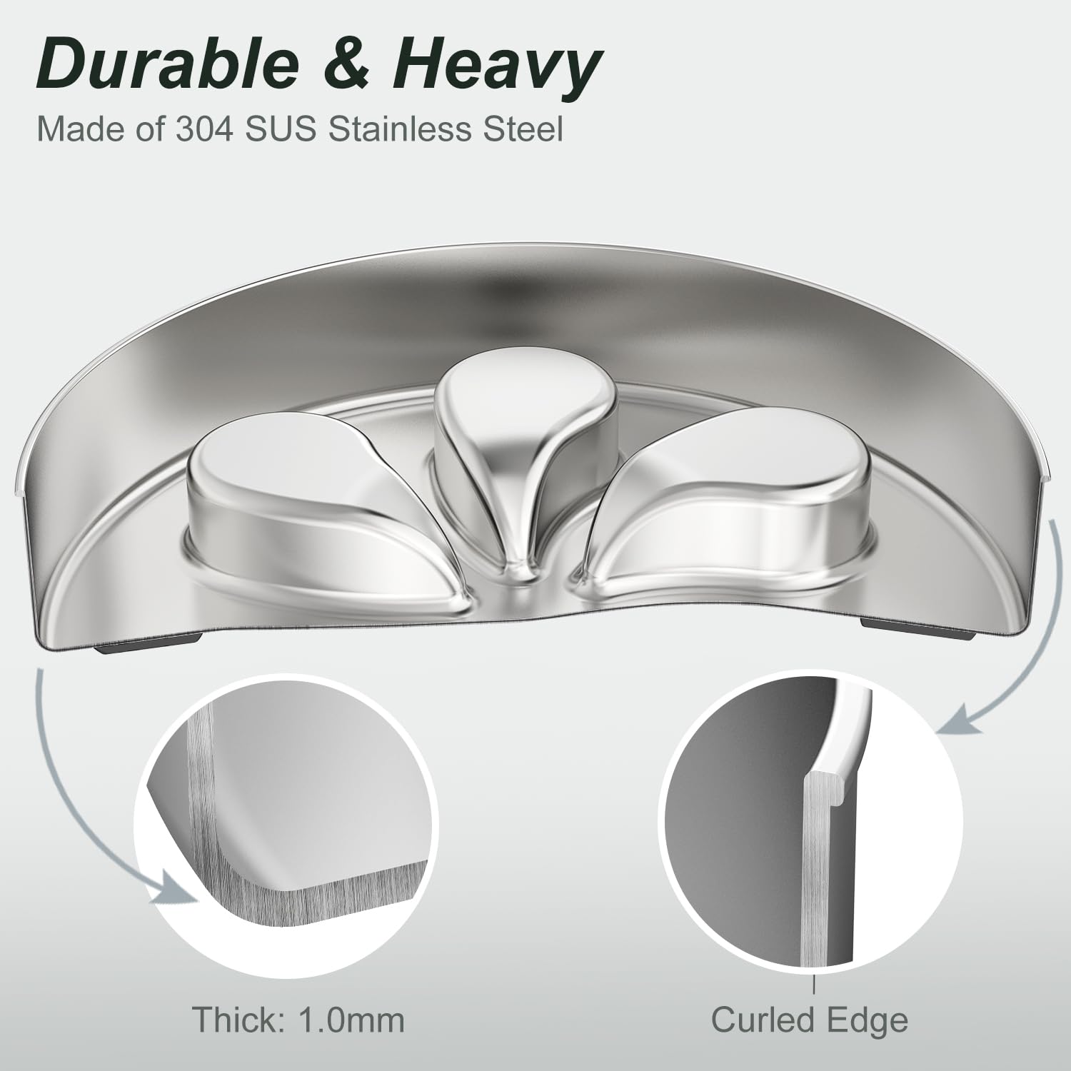 Feedoo Slow Feeder Dog Bowl – Stainless Steel, Non-Slip, Dishwasher Safe (2 Pack)