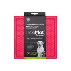 LickiMat Soother – Calming Lick Mat for Dogs & Cats (Pink, 20cm)