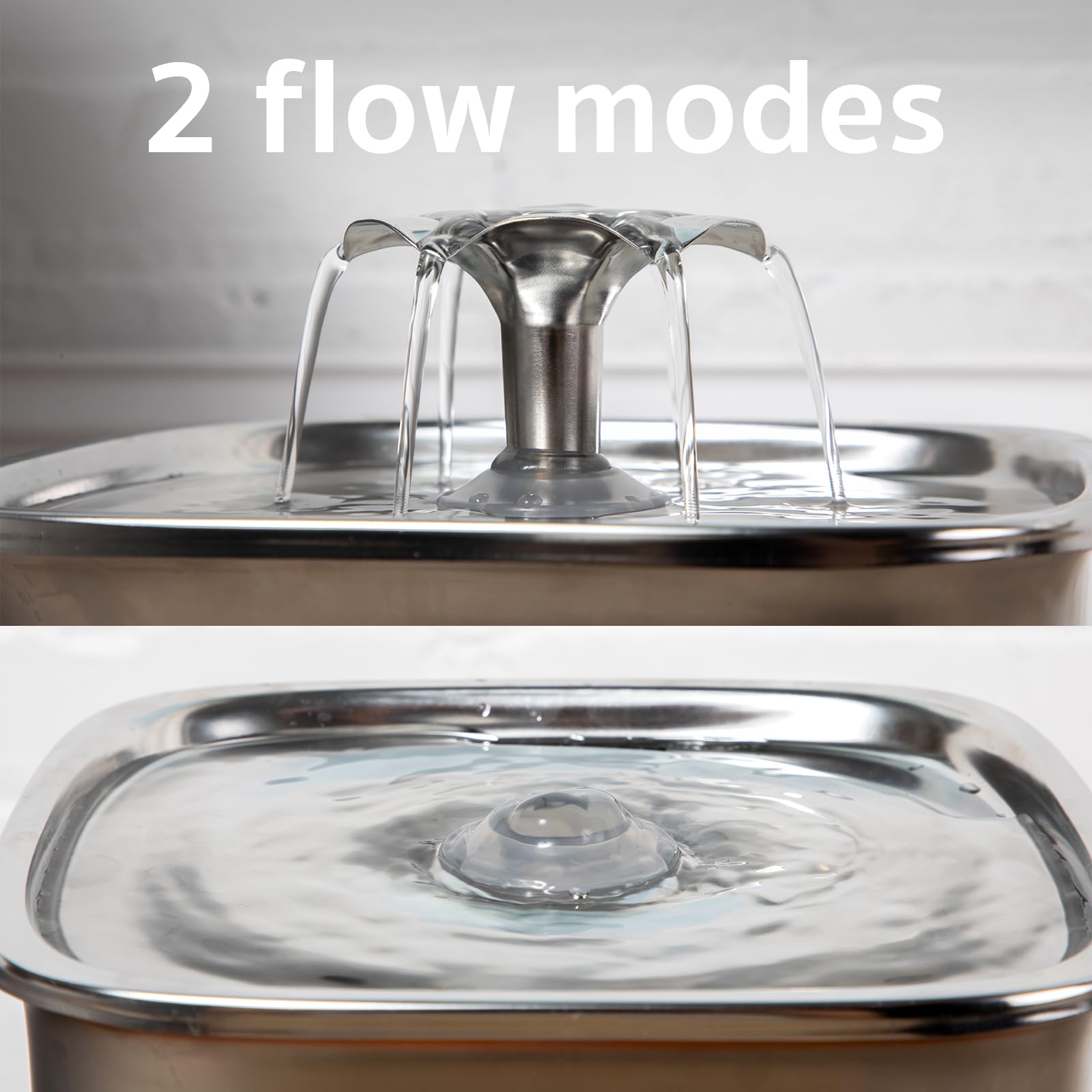Veken Stainless Steel Cat Water Fountain 95oz/2.8L — Award-Winning, BPA-Free, 5-Stage Filtration