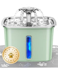 Pet water fountain with a gold innovation award badge on a white background